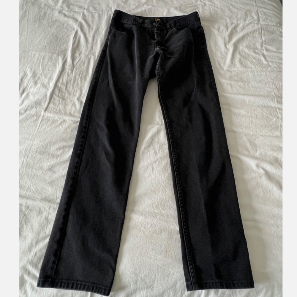 mens vintage lee jeans regular fit size 33x34 100% cotton